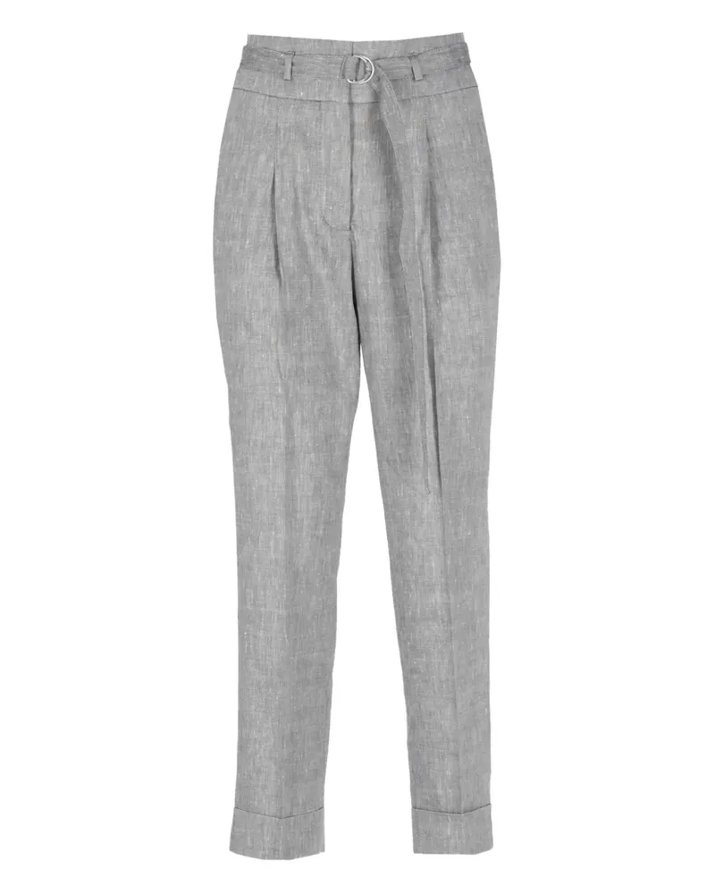 Peserico Hose mit Faltendetail - Grau Grau