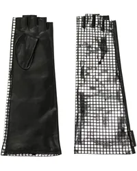 Karl Lagerfeld Fingerlose Handschuhe Silber