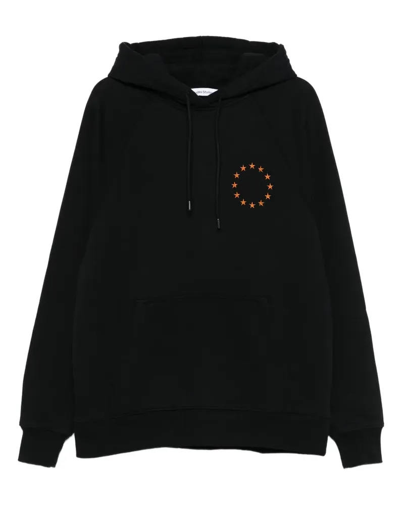 Études Studio Europa Hoodie mit Sternstickerei - Schwarz Schwarz