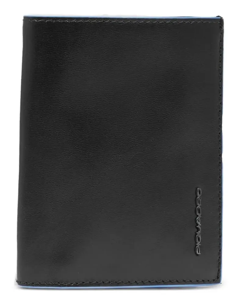 Piquadro trifold leather wallet - Schwarz Schwarz
