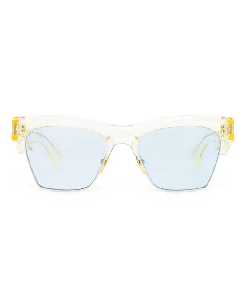 Jacques Marie Mage Bugsy Sonnenbrille mit geometrischem Gestell - Nude Nude