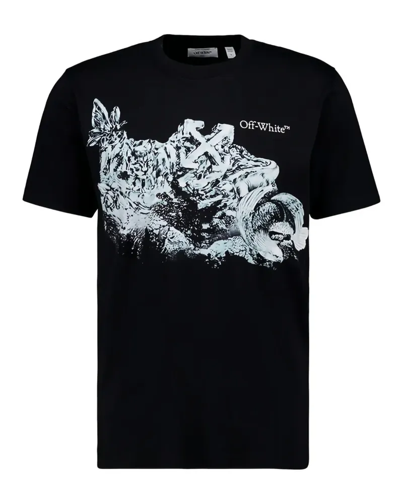 OFF-WHITE Schmales Eagle Rock T-Shirt - Schwarz Schwarz