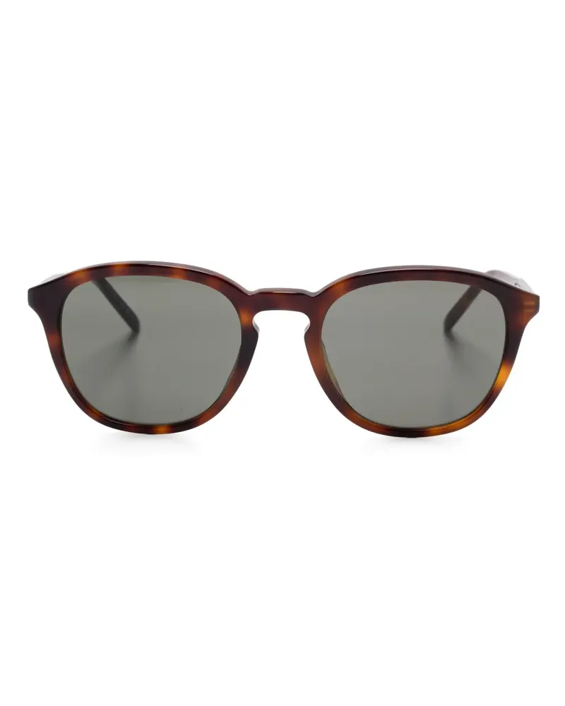 Saint Laurent Sonnenbrille mit Panto-Gestell - Braun Braun