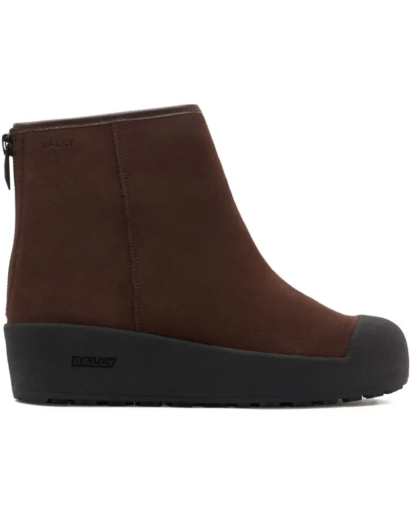 Bally Stiefel mit Logo - Braun Braun