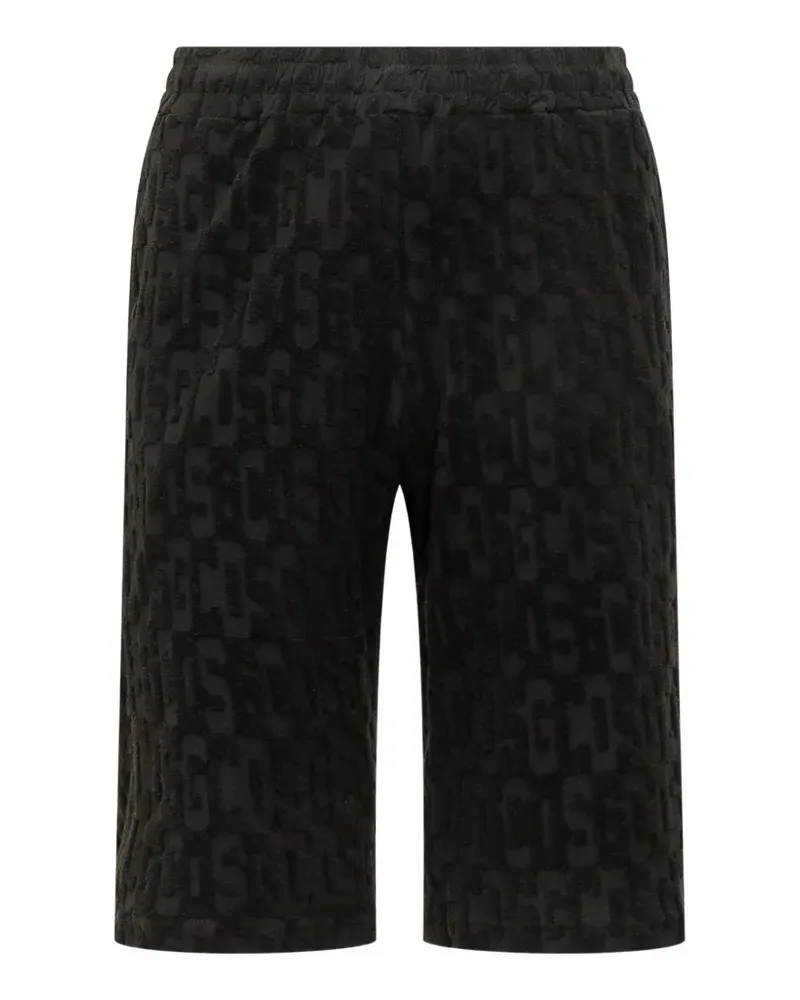 GCDS Shorts mit Monogramm - Schwarz Schwarz