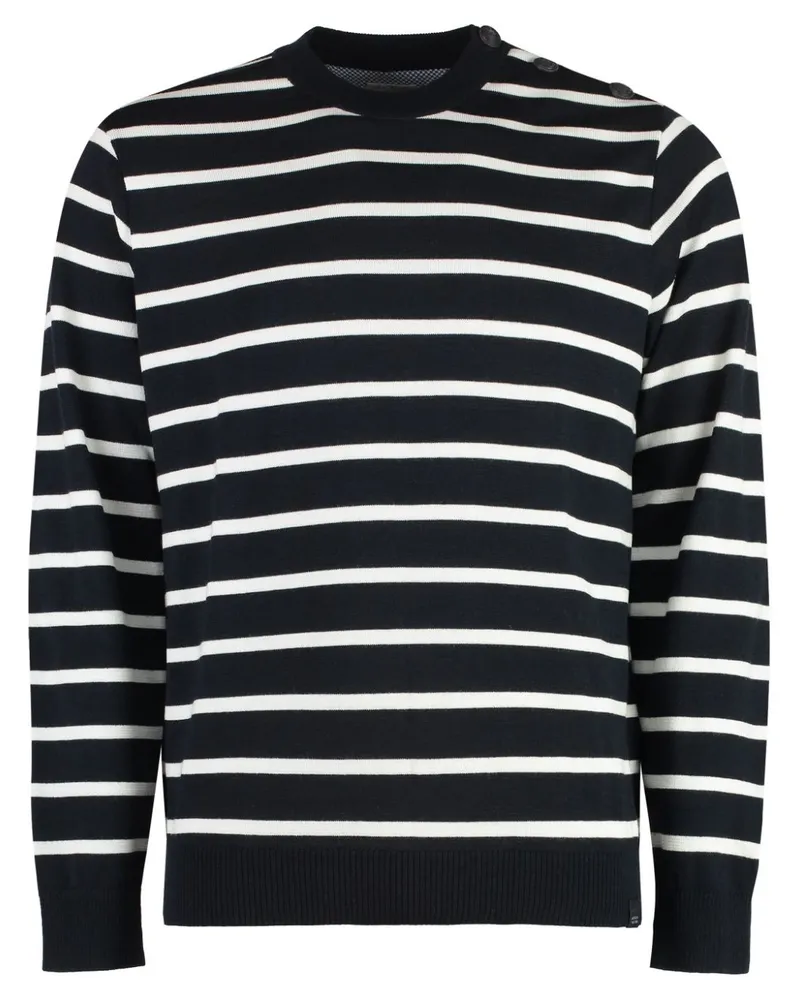 Paul & Shark Gestreifter Pullover - Blau Blau