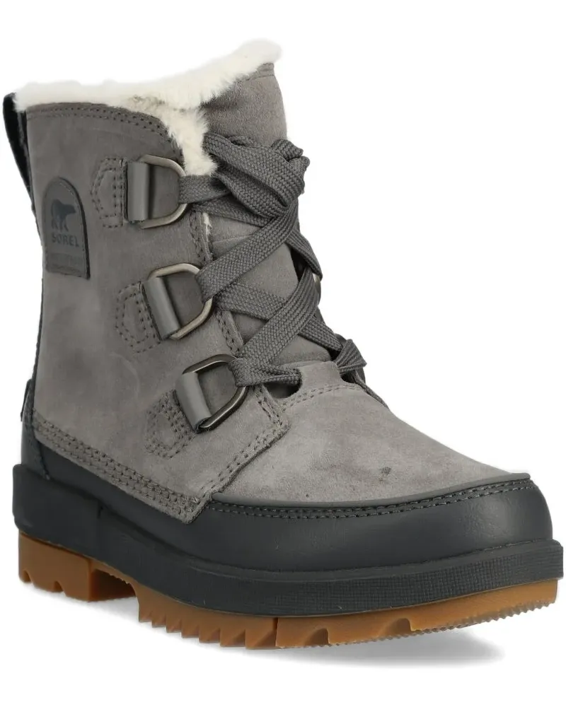 Sorel Schnürstiefel aus Faux Fur - Grau Grau