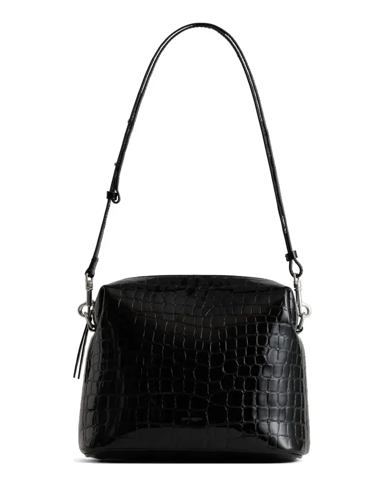 YU MEI Ch'lita croc-effect leather crossbody bag - Schwarz Schwarz