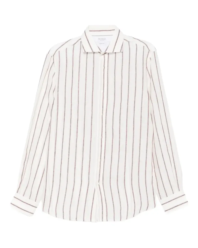 Brunello Cucinelli striped shirt - Nude Nude