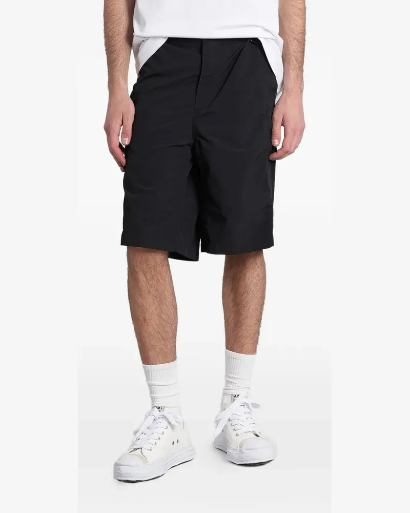 maharishi logo-print cargo shorts - Schwarz Schwarz