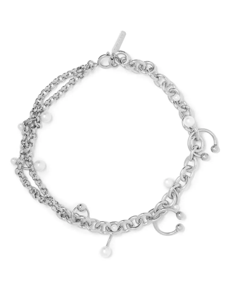 Justine Clenquet layered-design necklace Silber