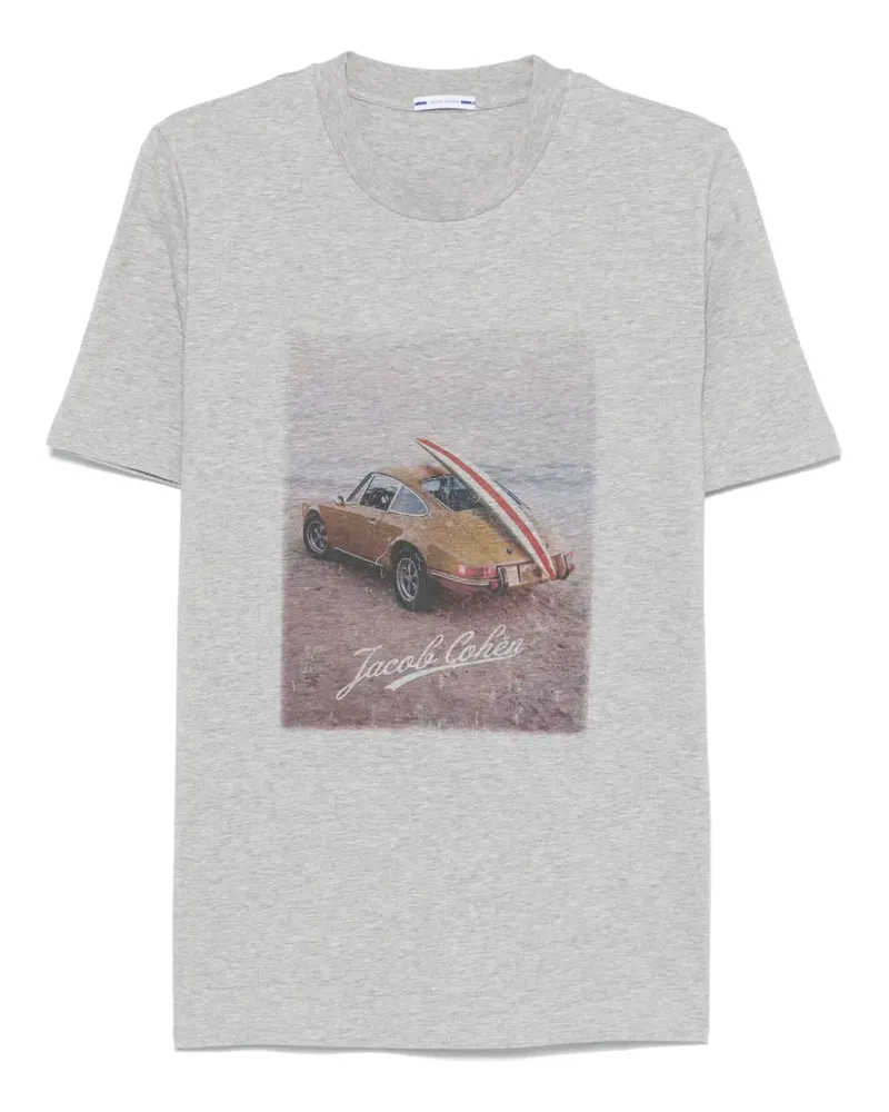 Jacob Cohën T-Shirt mit grafischem Print - Grau Grau