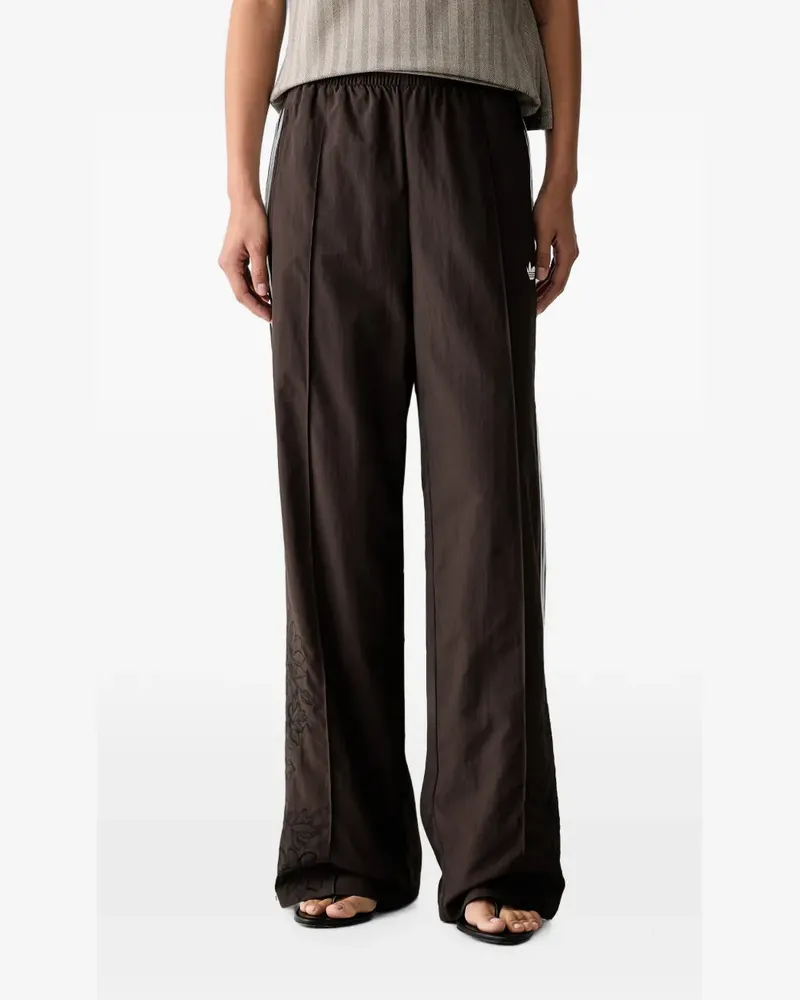 adidas Floral GFX Firebird loose track pants - Braun Braun