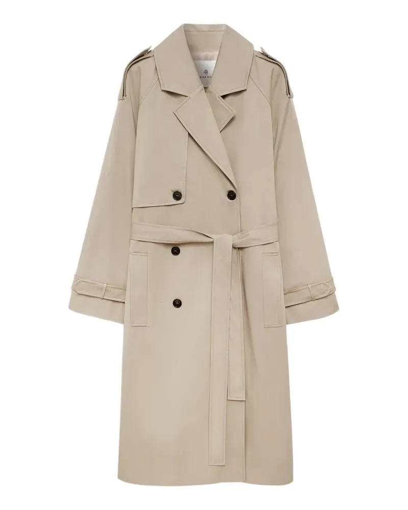 Anine Bing Doppelreihiger Trenchcoat - Nude Nude