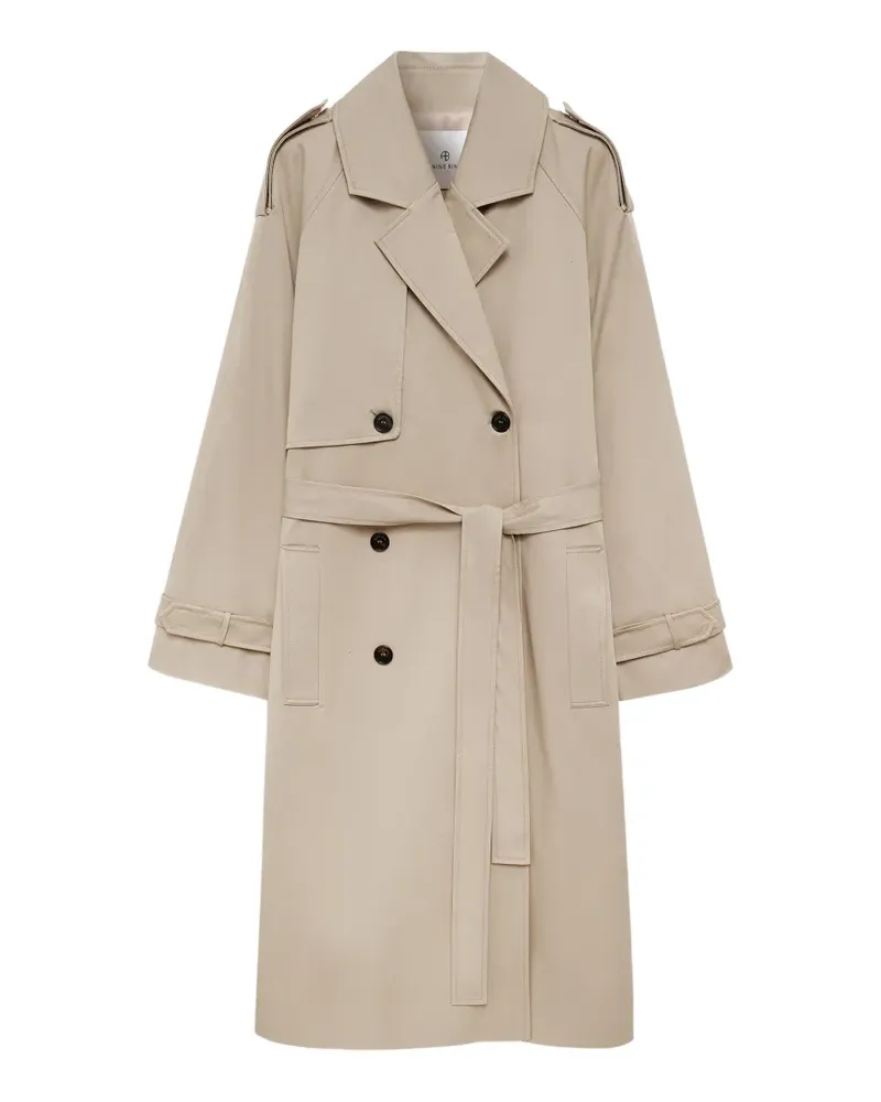 Anine Bing Doppelreihiger Trenchcoat - Nude Nude