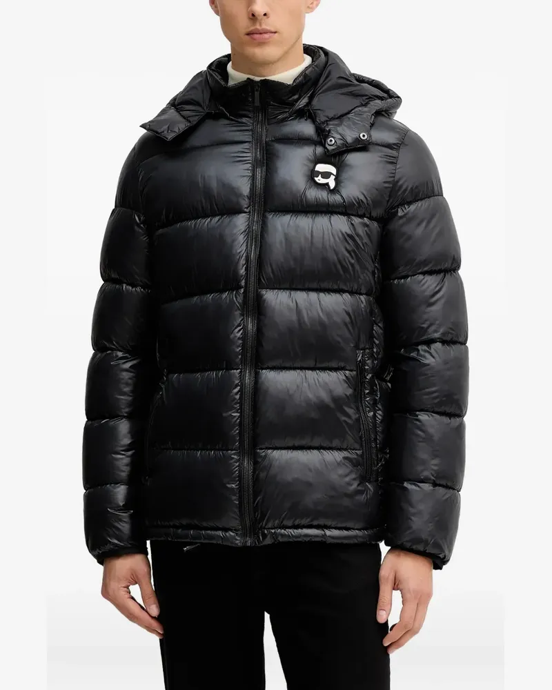 Karl Lagerfeld Jacke mit Kapuze - Schwarz Schwarz