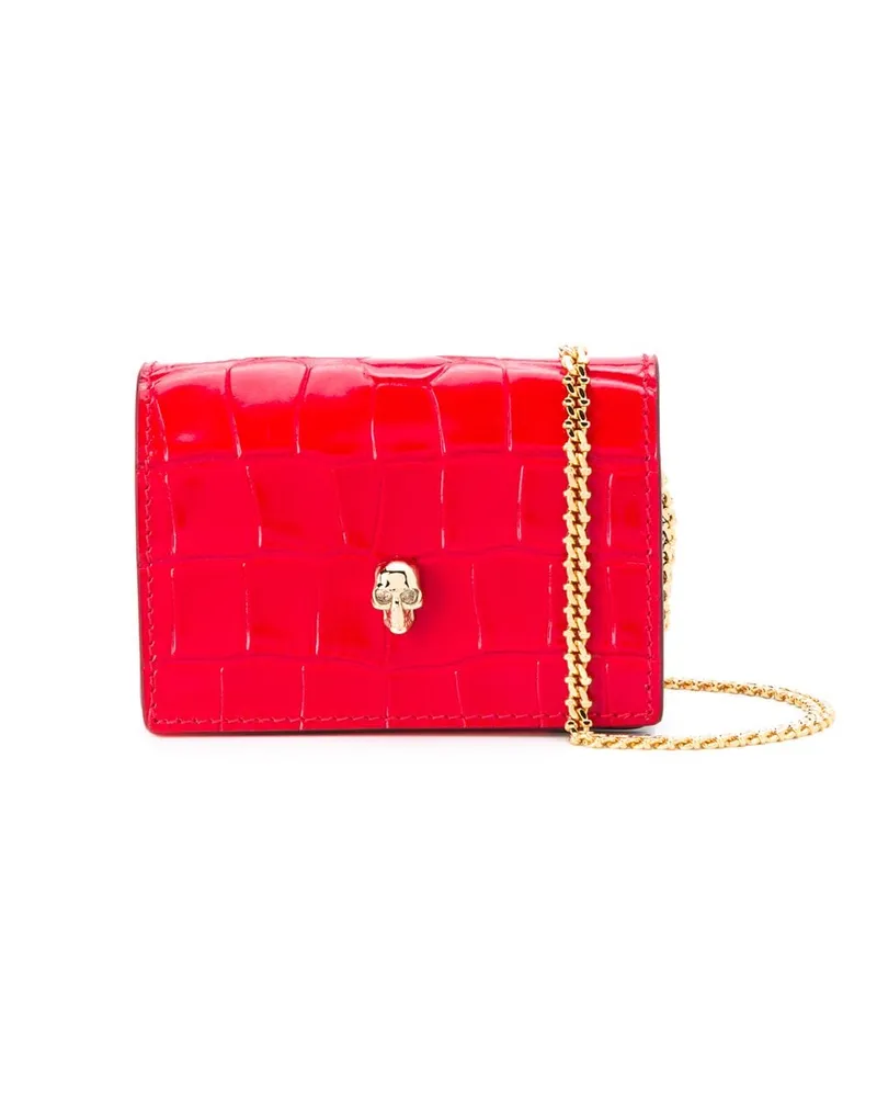 Alexander McQueen Portemonnaie mit Nieten - Rot Rot