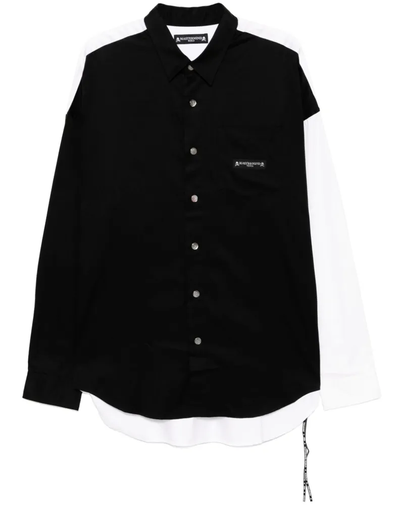 Mastermind World Hemd mit Logo-Patch - Schwarz Schwarz
