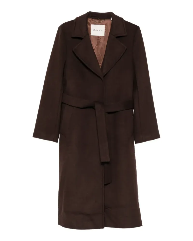 Gant belted notched-lapel coat - Braun Braun