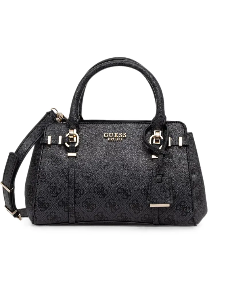 Guess Schultertasche mit Logo-Print - Schwarz Schwarz