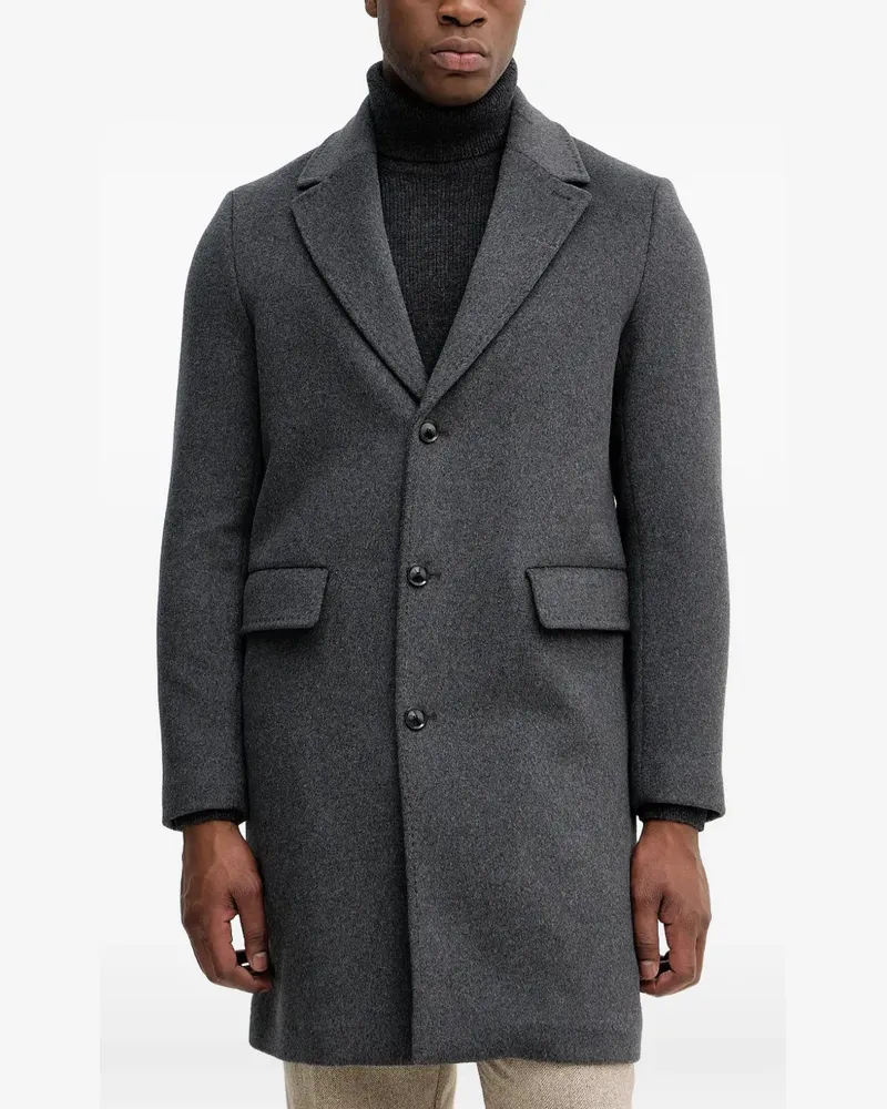 Sisley single-breasted coat - Grau Grau