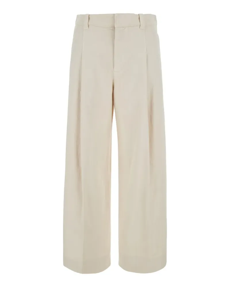 Brunello Cucinelli Bundfaltenhose mit Monili-Kette - Nude Nude