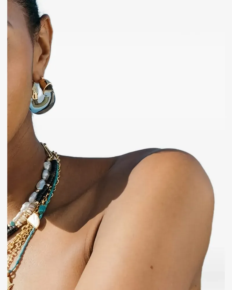 Lizzie Fortunato Organic hoop earrings - Gold Gold