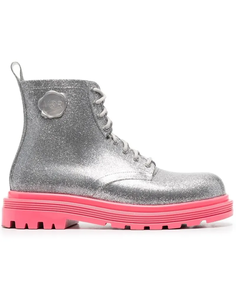 Viktor & Rolf Coturno Couture Stiefel - Silber Silber
