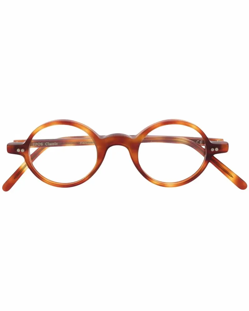 EPOS Runde Brille in Schildpattoptik - Braun Braun