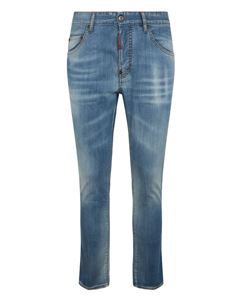 Dsquared2 Jeans mit Logo-Patch - Blau Blau