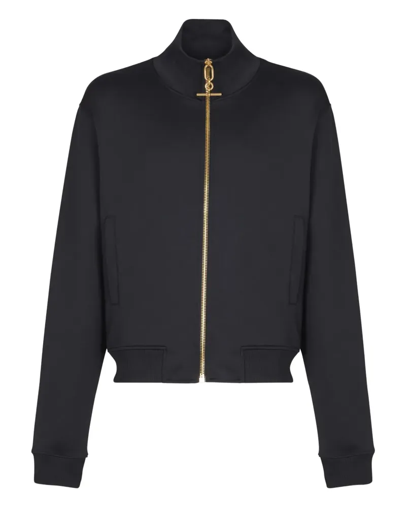 Balmain Sportjacke mit T-Riemen - Schwarz Schwarz