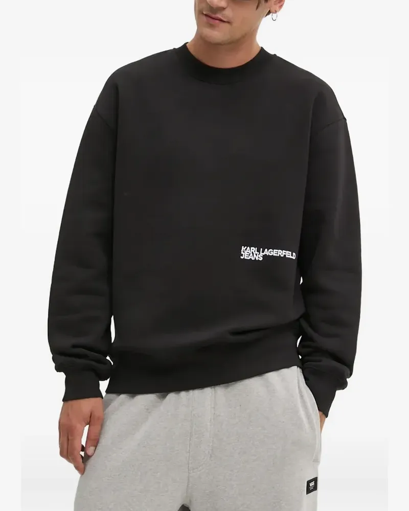 Karl Lagerfeld Sweatshirt mit grafischem Print - Schwarz Schwarz