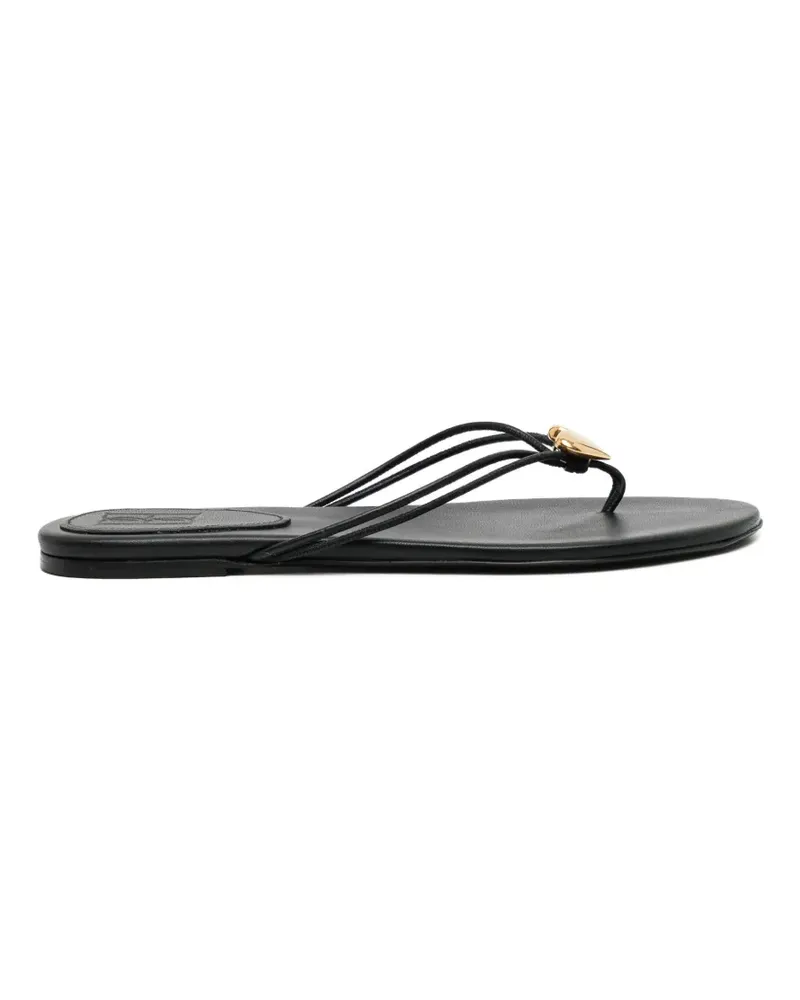 By Malene Birger natta heart sandals - Schwarz Schwarz