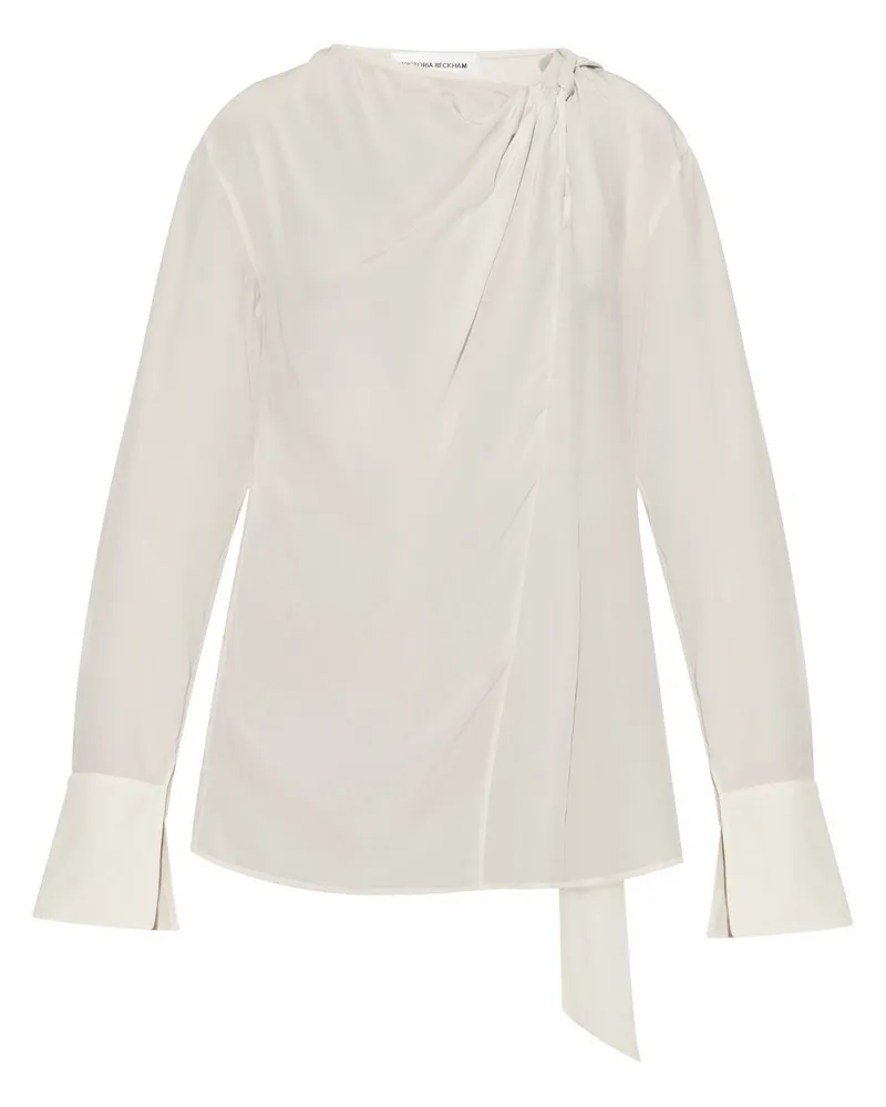 Victoria Beckham Bluse mit gerafften Details - Nude Nude