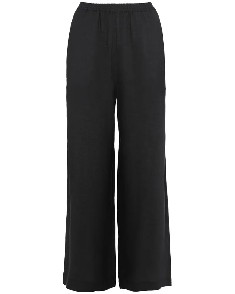 Eres Leinenhose mit weitem Bein - Schwarz Schwarz
