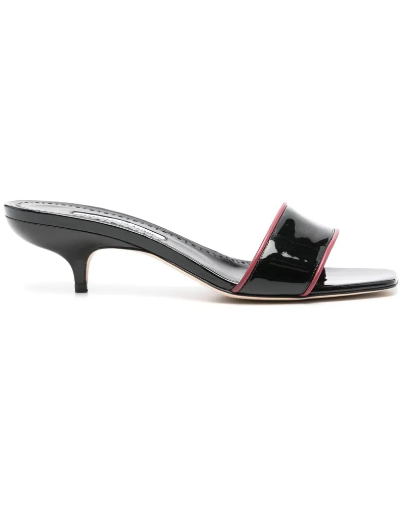 Manolo Blahnik Hemalmu Sandalen 50mm - Schwarz Schwarz