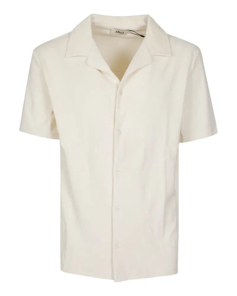 Altea towelling camp-collar shirt - Nude Nude