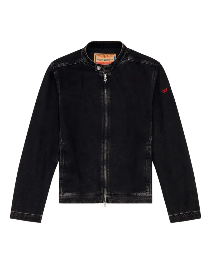 Diesel D-Glory Jeans-Bikerjacke - Schwarz Schwarz