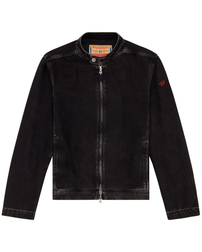 Diesel D-Glory Jeans-Bikerjacke - Schwarz Schwarz