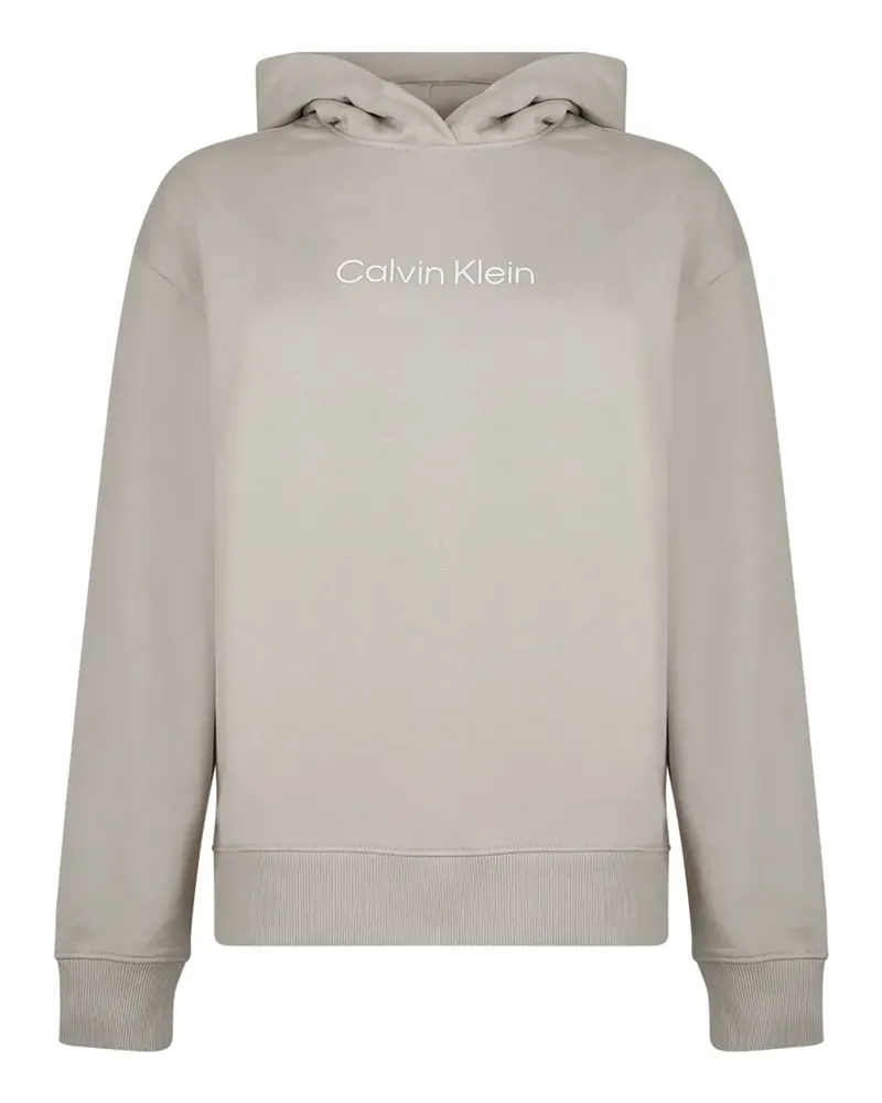 Calvin Klein Hoodie mit Logo-Print - Grau Grau