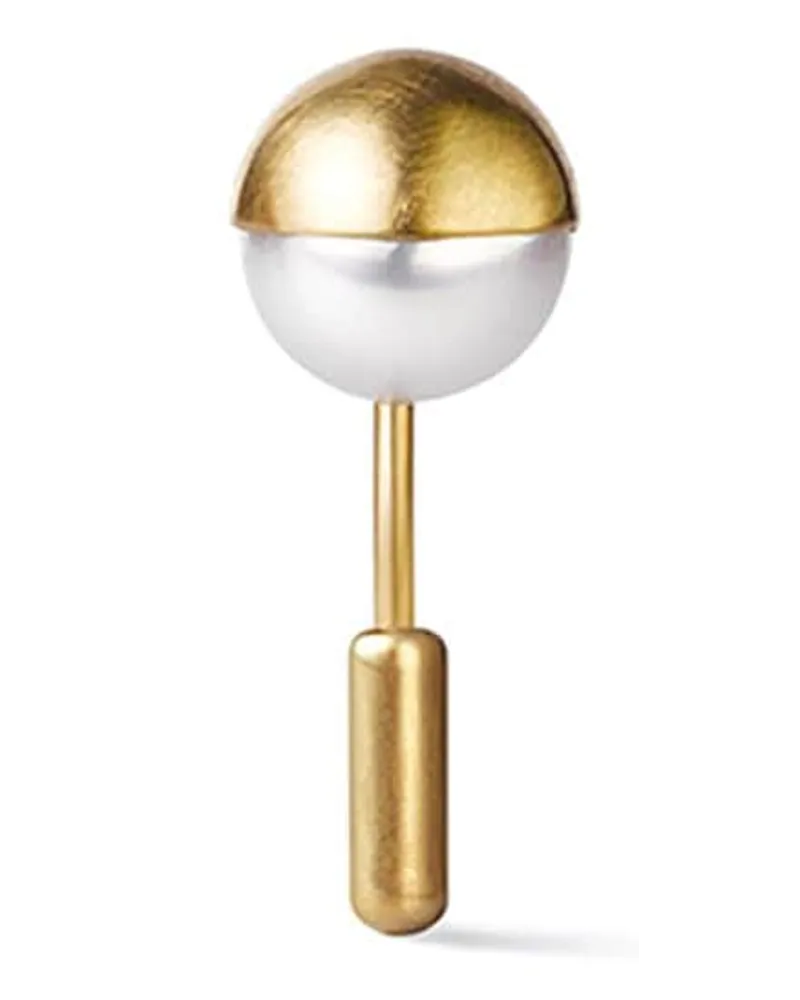 SHIHARA Ohrring mit Perle - Metallic Metallic