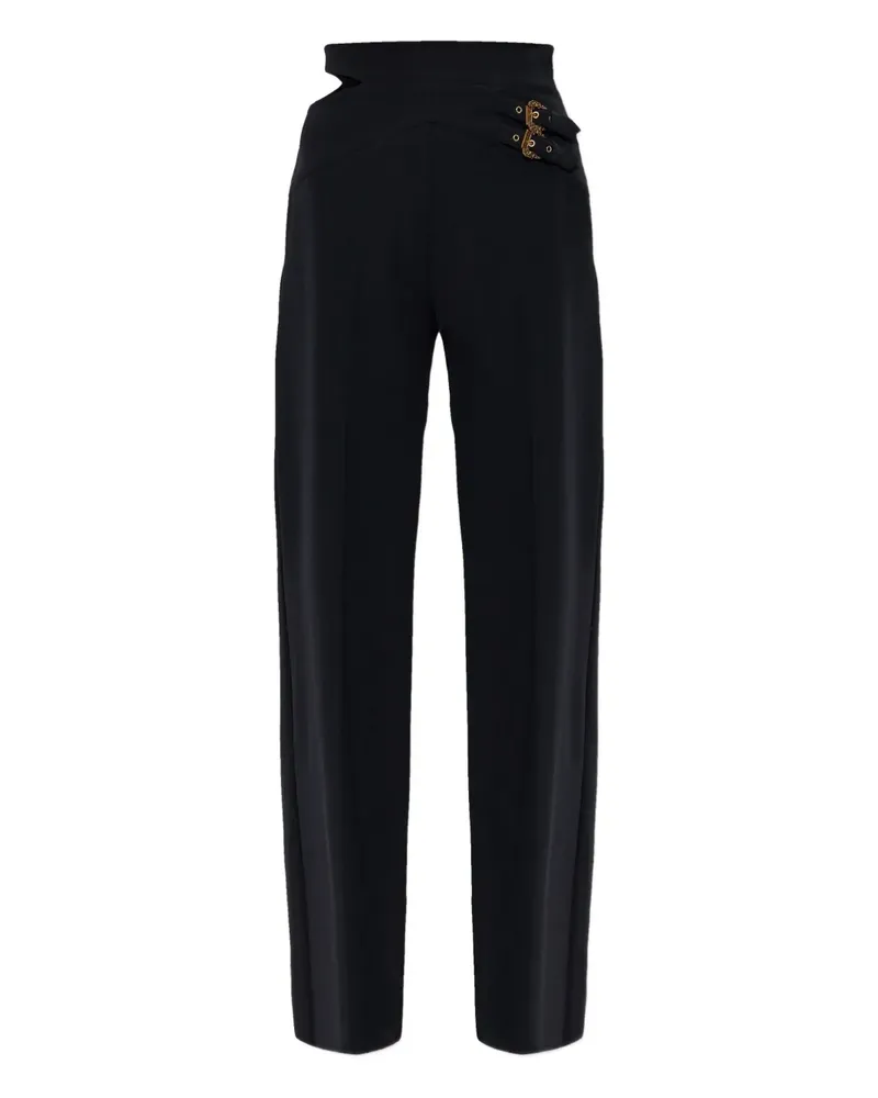 Versace Jeans Hose mit Cut-Outs - Schwarz Schwarz