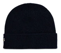 Beanie mit Kroko-Applikation (2er-Set) - Blau