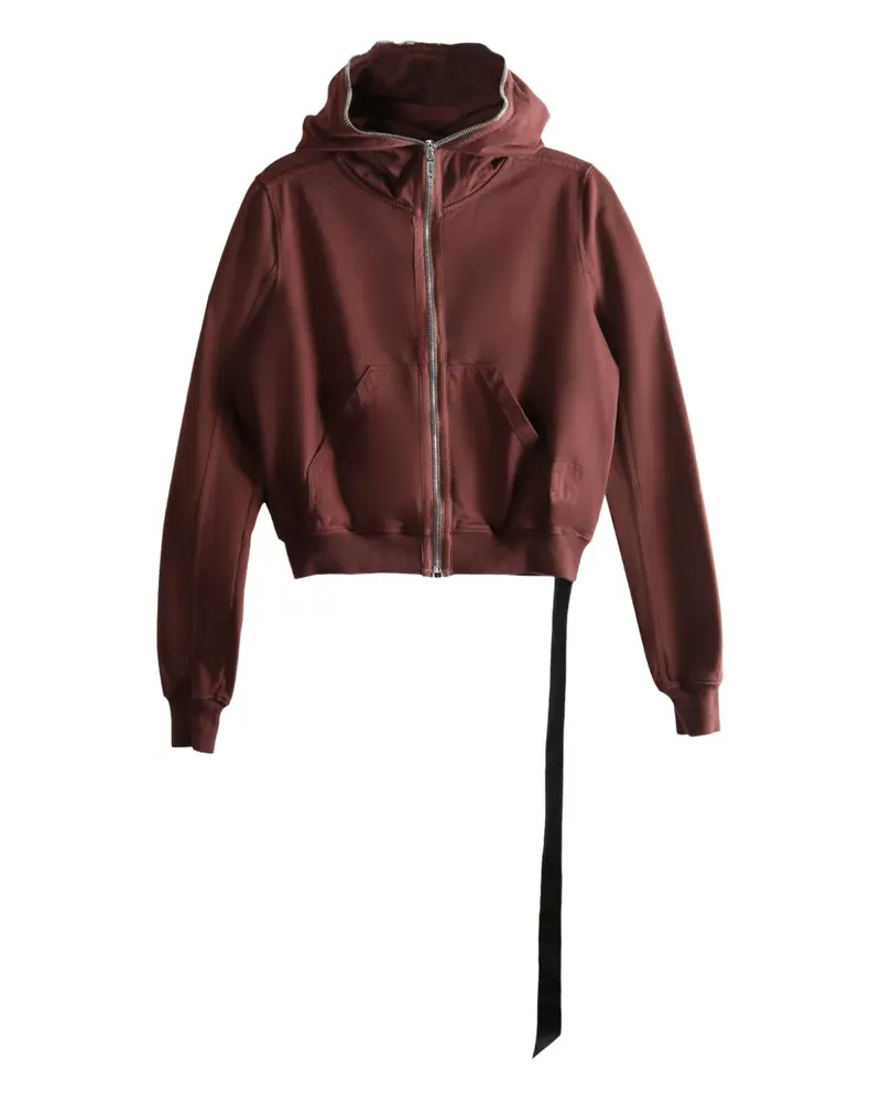 DRKSHDW by Rick Owens hooded zip-fastening top - Braun Braun
