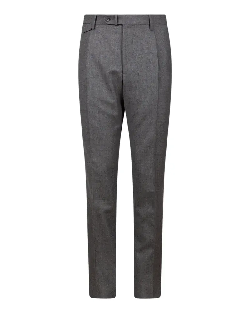 Tagliatore pleated wool tailored trousers - Grau Grau