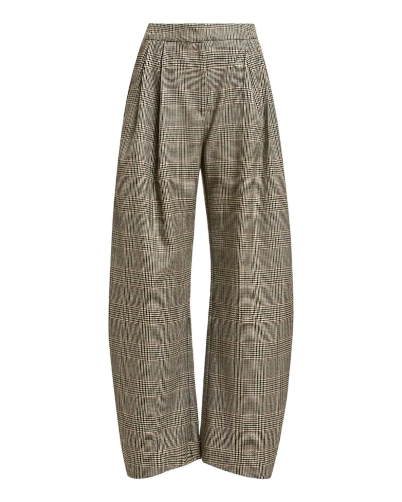 Essentiel Karierte Hose - Schwarz Schwarz