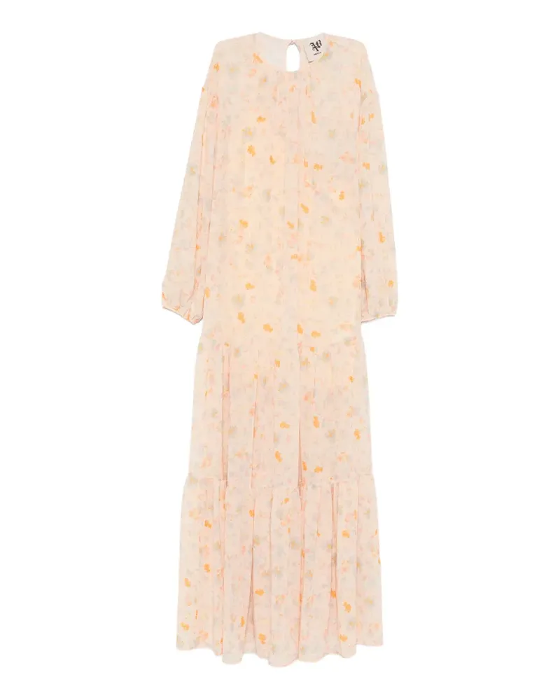 Aniye By Dora floral-print tiered dress - Rosa Rosa