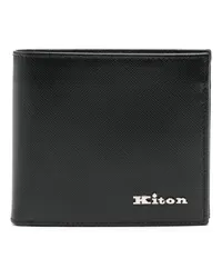 Kiton Portemonnaie mit Klappe Schwarz