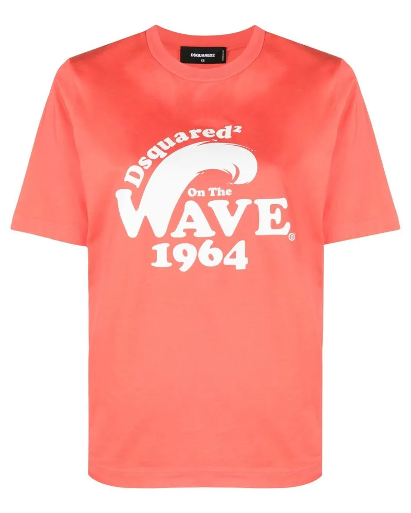 Dsquared2 T-Shirt mit grafischem Print - Rosa Rosa