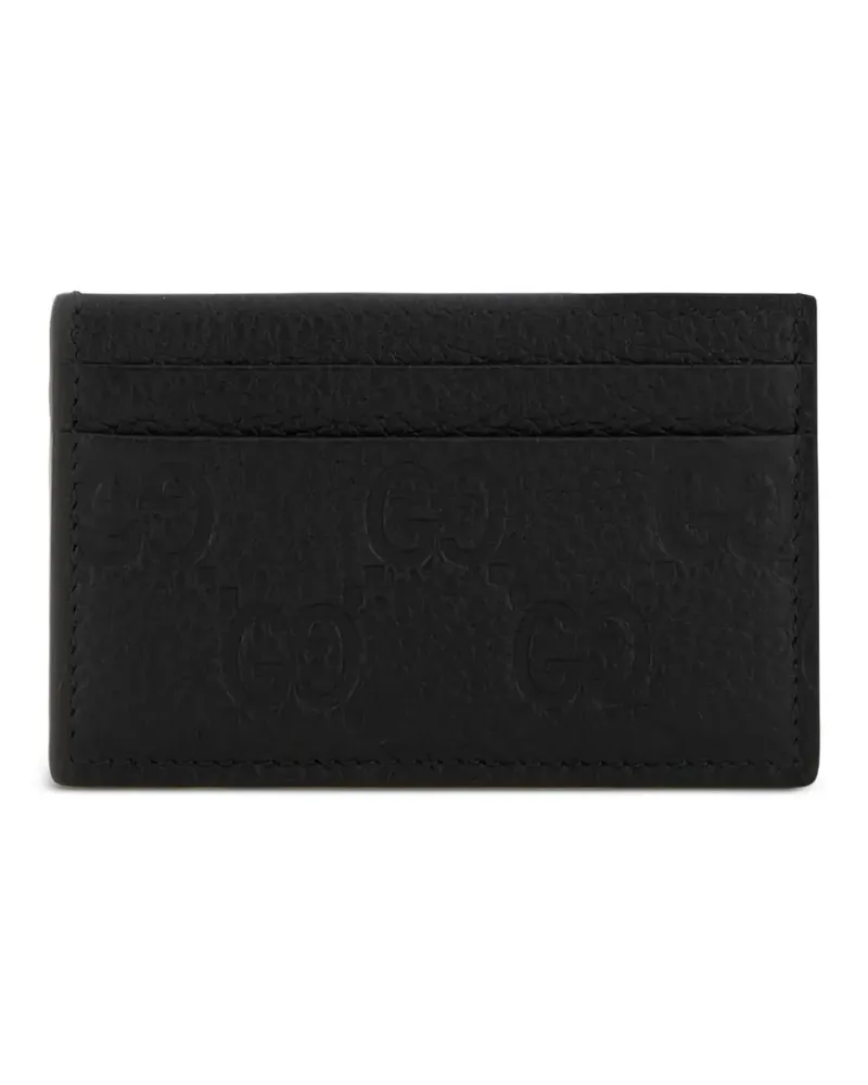 Gucci Kartenetui mit GG-Prägung - Schwarz Schwarz